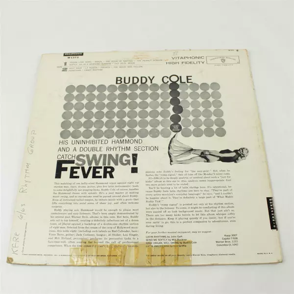 Buddy Cole - Swing Fever (The Swinging Hammond Organ) Warner Bros. Vinyl LP