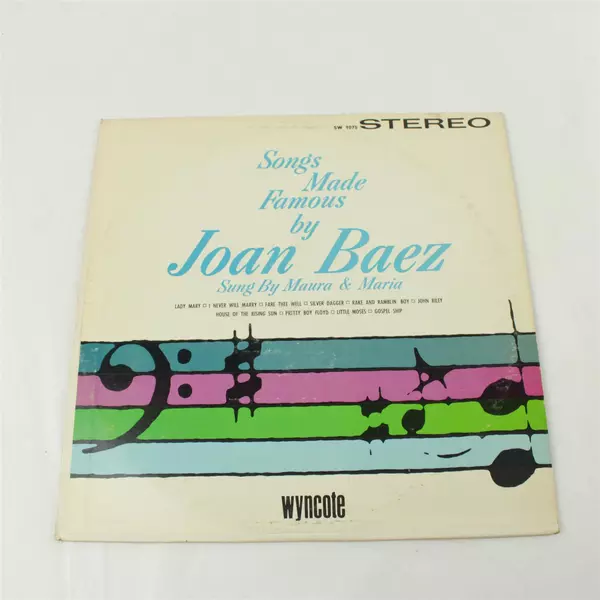 Songs Made Famous By Joan Baez Vintage Vinyl LP Record 