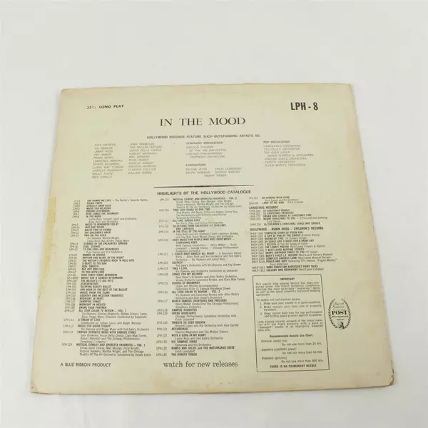 In the Mood Lanny Ross Vincent Lopez Allan Roth & His Orchestra Vinyl