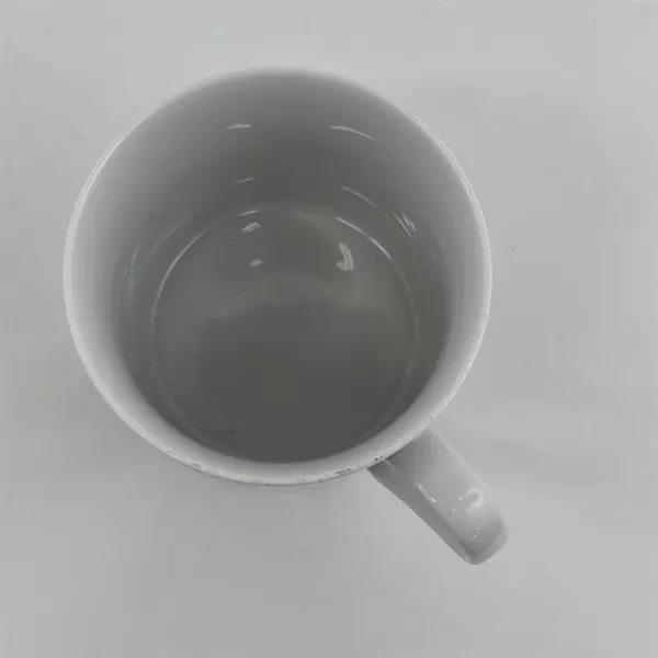 Schmid Seattle Art Museum King Tut Exhibition White Ceramic Mug 3.75" Tall