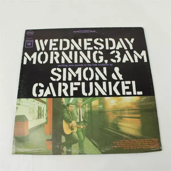 Simon & Garfunkel Wednesday Morning 3 A.M. 1964 Vinyl LP Columbia CS 9049