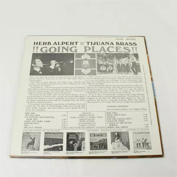 Herb Alpert & The Tijuana Brass !!Going Places!! Vinyl LP