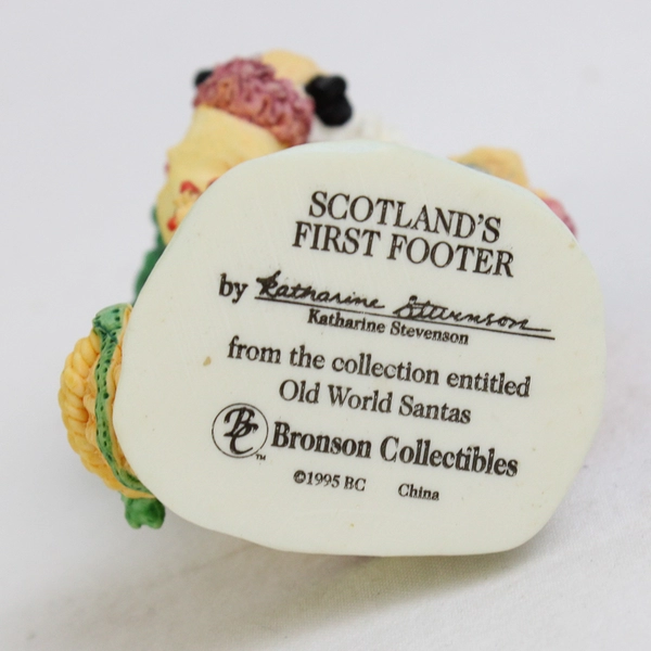 VTG Bronson Collectibles Old World Santas Scotland's First Footer Figurine 1995