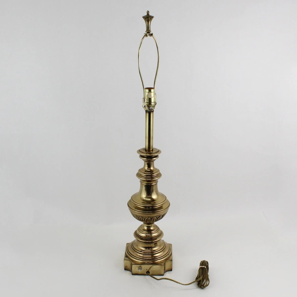 Vintage Mid Century Stiffel Solid Brass Table Lamp 33"