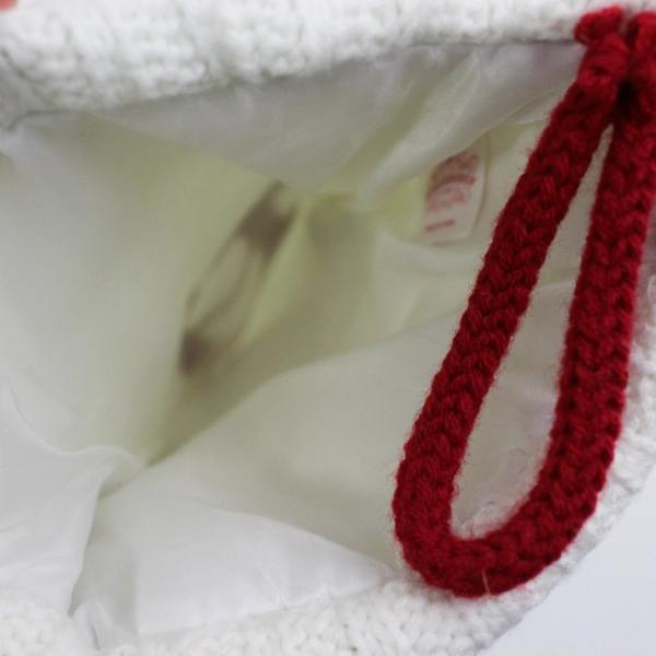 Wondershop 17.5" White Knit Christmas Stocking Monogram Red Letter "H" 