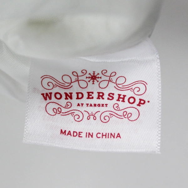 Wondershop 17.5" White Knit Christmas Stocking Monogram Red Letter "H" 