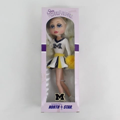 2004 North Star Michigan University Cheerleader Doll Collegiate Licensed 12 in.