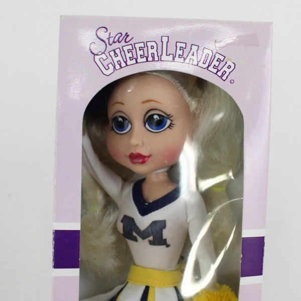 2004 North Star Michigan University Cheerleader Doll Collegiate Licensed 12 in.