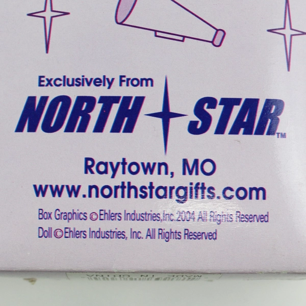 2004 North Star Michigan University Cheerleader Doll Collegiate Licensed 12 in.