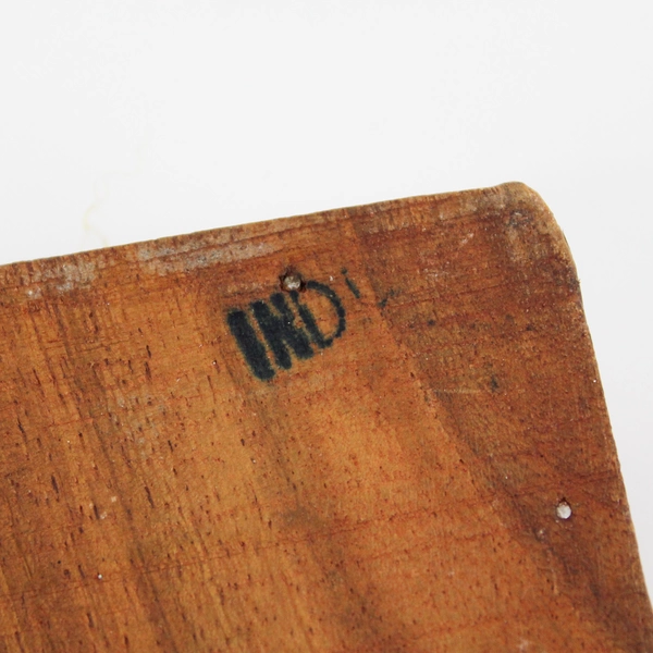 Vintage Hand Carved Wooden Jewelry Trinket Box  Made In India 6x4