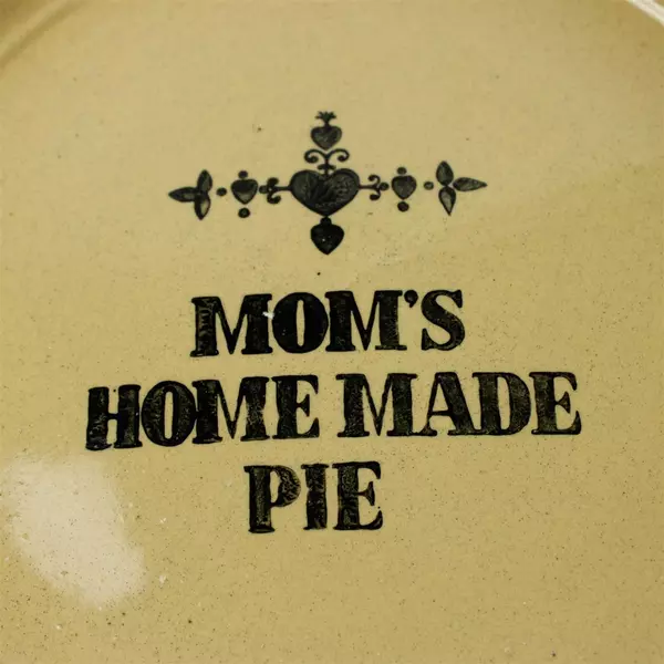 Vintage Moira Pottery Mom's Homemade Pie Dish Made in England 11"