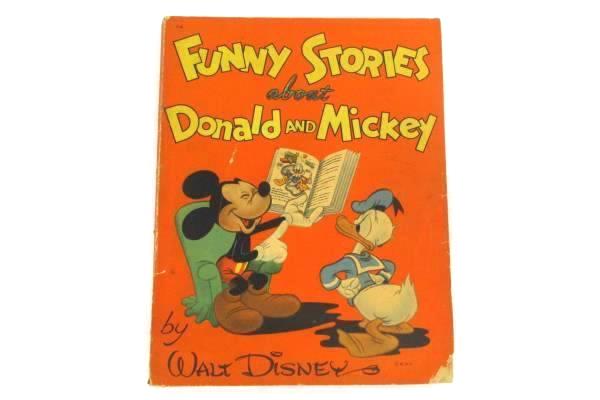 2 Whitman Paperback Vintage Children's Books Funny Stories Donald Mickey Bedtime
