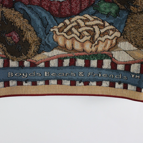 Lot Of 2 Boyds Bears "Proud To Be A BearMerican" Wall Hanging Tapestry & Mat