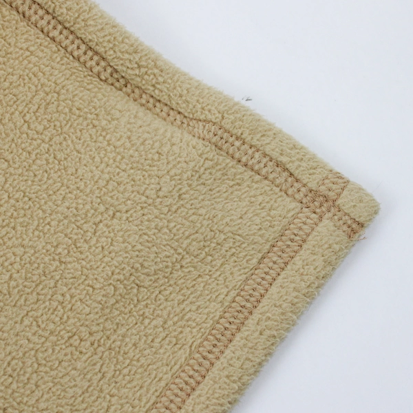 Woolrick Home Solid Beige Color 100% Polyester Fleece Throw Blanket 96" x 96"