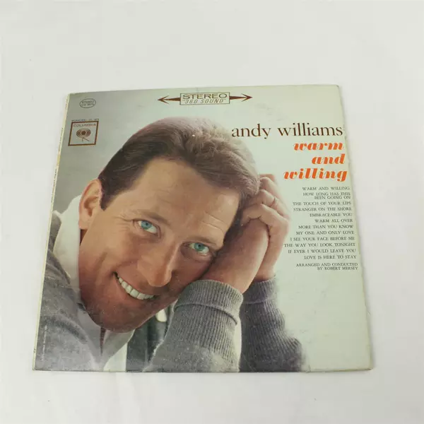Andy Williams Warm & Willing 1962 Vinyl LP Columbia Records Used
