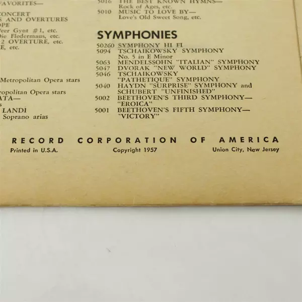 National Dance Orchestra Selections from Porgy and Bess 1957 Mono LP