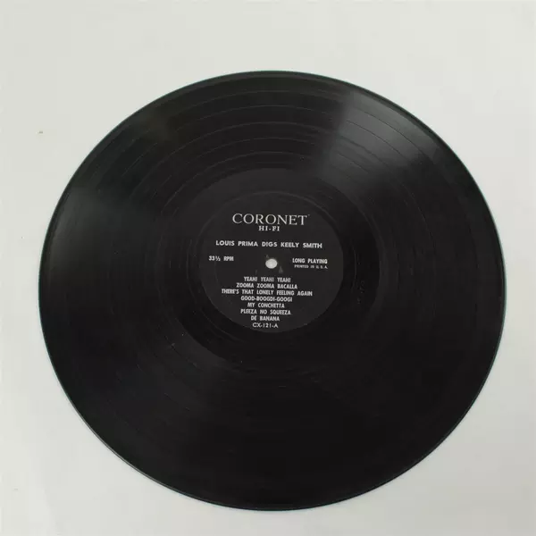 Louis Prima Digs Keely Smith 1961 12" Vinyl LP