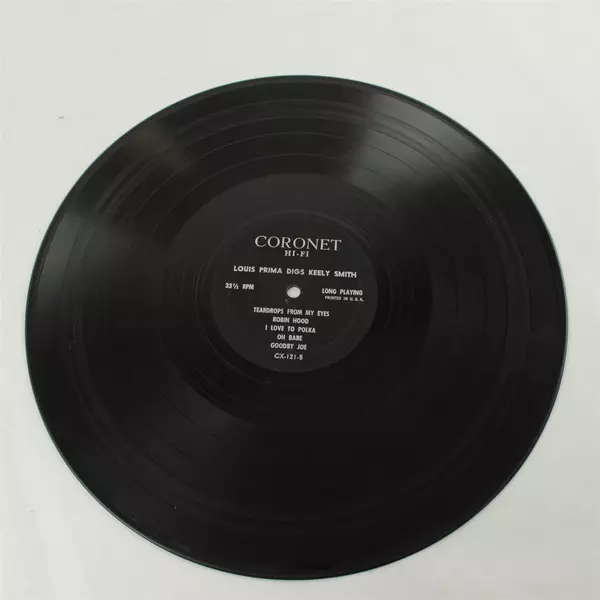 Louis Prima Digs Keely Smith 1961 12" Vinyl LP