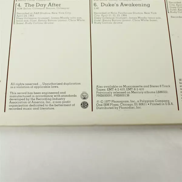 Dizzy Gillespie Composer's Concepts 2 LP Vinyl Set Jazz Used