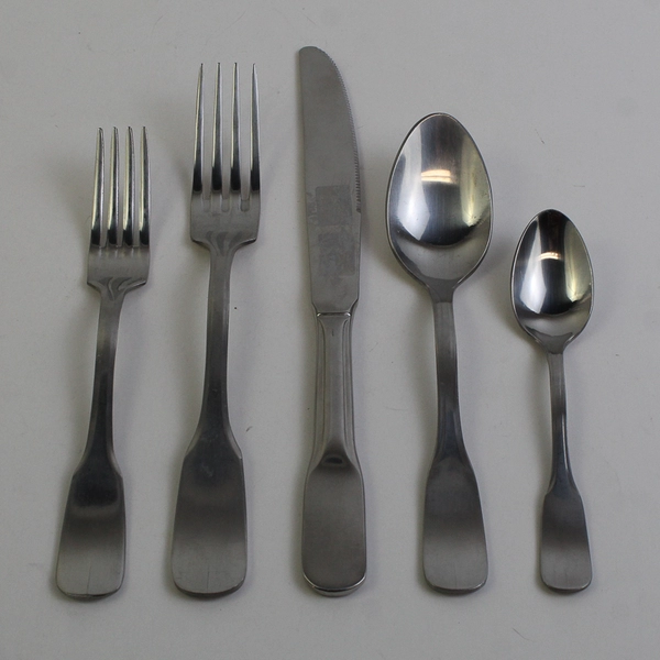 Lot Of 5 Guy Degrenne Beau Manoir-Blois (Stainless) Flatware Spoons Forks Knife
