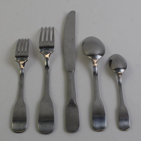 Lot Of 5 Guy Degrenne Beau Manoir-Blois (Stainless) Flatware Spoons Forks Knife