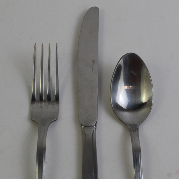 Lot Of 5 Guy Degrenne Beau Manoir-Blois (Stainless) Flatware Spoons Forks Knife