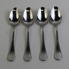 Lot Of 4 Guy Degrenne Verlaine (Stainless) Flatware Serving Spoons 8.25" Long