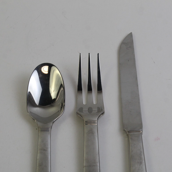 Lot Of 4 Guy Degrenne Squadro (Stainless) Flatware 2 Forks 1 Spoon 1 Knife