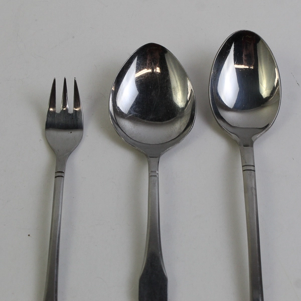 Lot Of 7 Oneida Silver Norwegian Wood Northland Stainless 6 Spoons 1 Fork