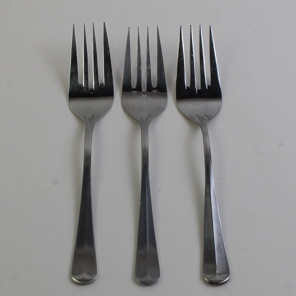 Lot Of 3 Northland (Stainless) Flatware Serving Forks 9.25" Long