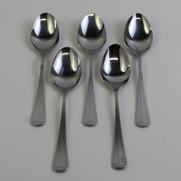Lot Of 5 Northland (Stainless) Flatware Soup Spoons 7.25" Long