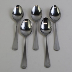 Lot Of 5 Northland (Stainless) Flatware Soup Spoons 7.25" Long