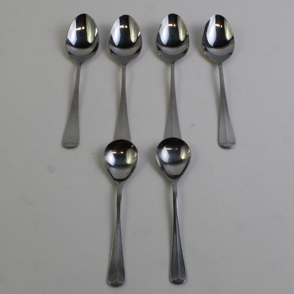 Lot Of 6 Northland (Stainless) Flatware 4 Soup Spoons & 2 Sugar