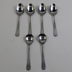 Lot Of 6 Northland (Stainless) Flatware 4 Soup Spoons & 2 Sugar