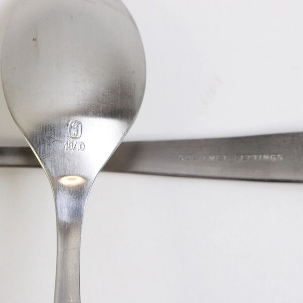 Lot of 2 Gourmet Settings 18/10 Tablespoons 6.75" Flatware