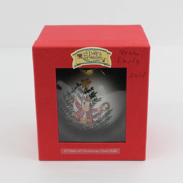 2000 Debbie Mumm 12 Days of Christmas Glass Ball Ornament Nine Ladies Dancing 