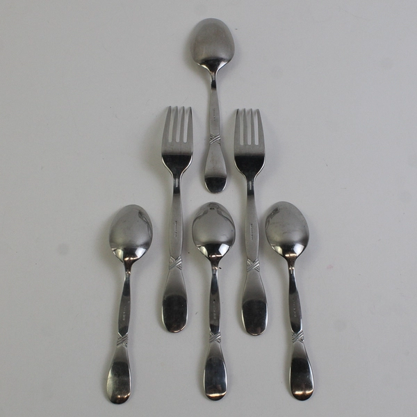 Lot Of 6 Oneida Silver OHS452 (Stainless) Flatware 2 Forks & 4 Spoons
