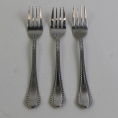 Lot Of 3 Oneida Silver OHS5271  (Stainless) Flatware  Salad Forks 7"  Long