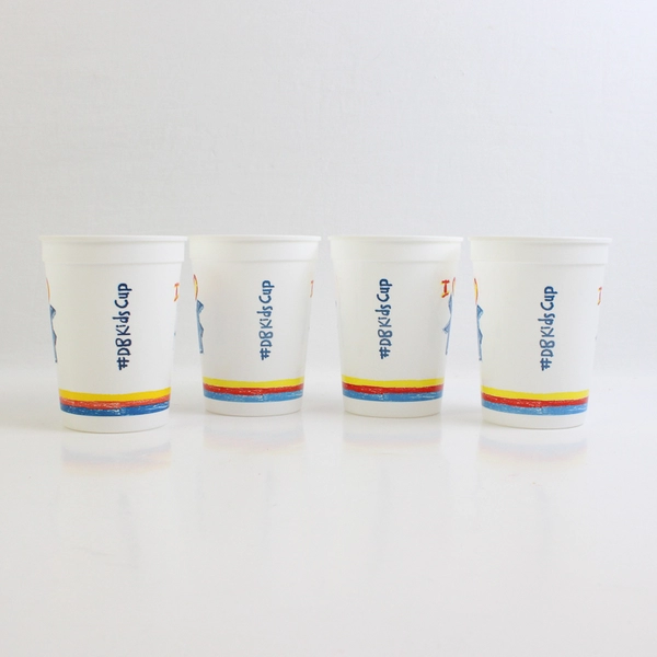 Lot of 4 Dutch Bros Plastic Kids Cups No Lids