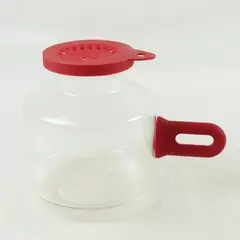 Popcorn Jar with Handle 9.5x6x7.5in Storage