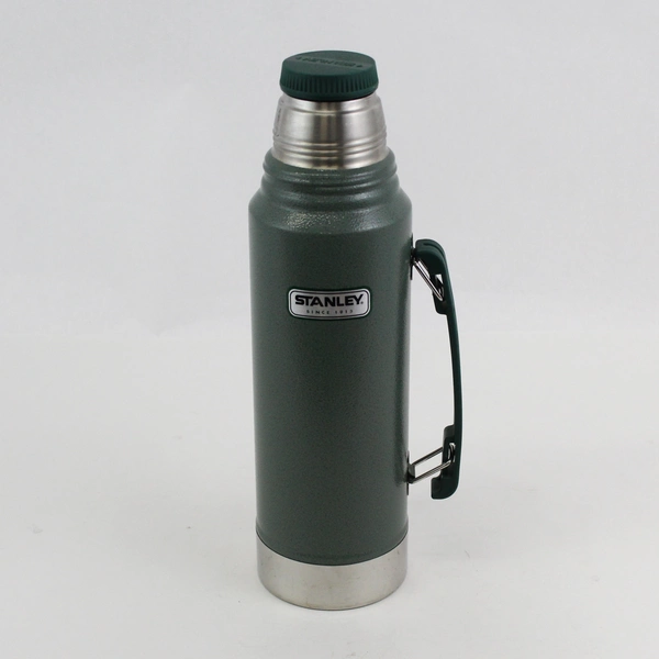 Vintage Green Stanley 1 L Vacuum Thermos Bottle 20-00554 No Cup