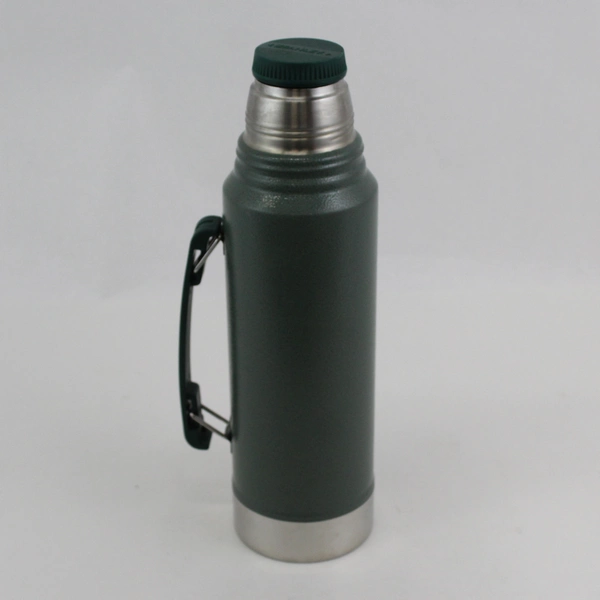 Vintage Green Stanley 1 L Vacuum Thermos Bottle 20-00554 No Cup