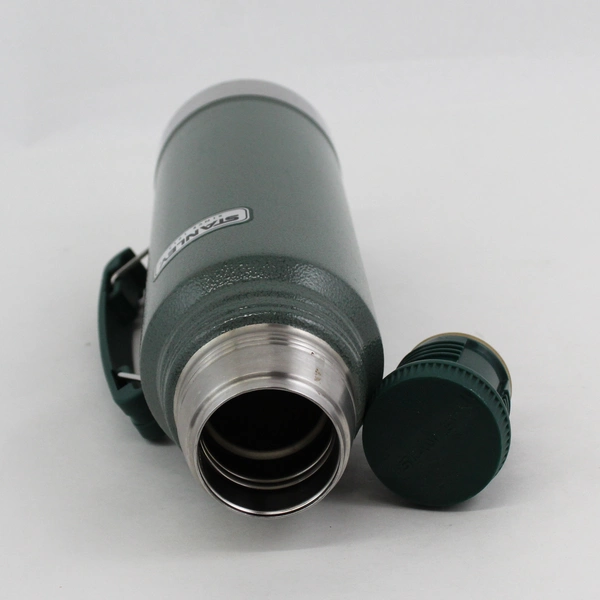 Vintage Green Stanley 1 L Vacuum Thermos Bottle 20-00554 No Cup