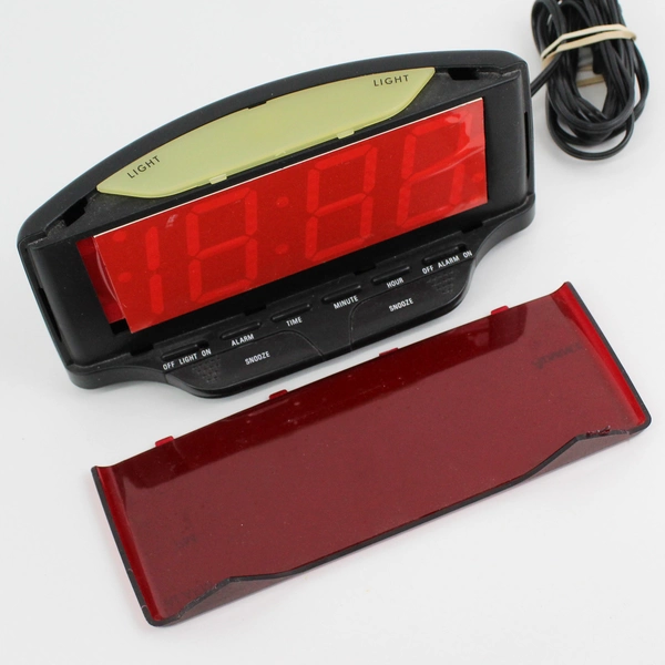 Advance Model 4069/4081  Lighted  LED Clear Digital Alarm Clock Works