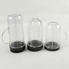Lot of 3 Magic Bullet Cups Replacement Blender Cups 