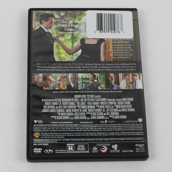 The Judge DVD, 2014 Widescreen 