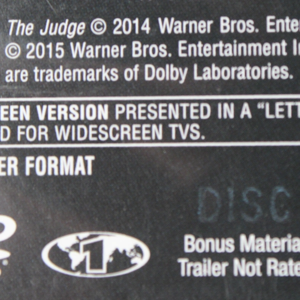The Judge DVD, 2014 Widescreen 