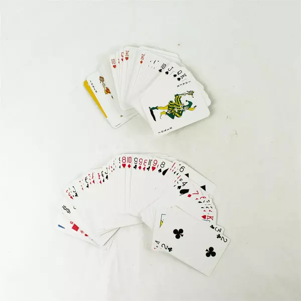 Lot of 2 Playing Card Decks Bicycle & Generic Used Good