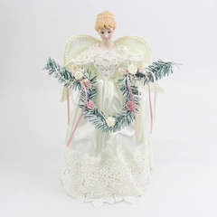 Vintage Traditions Lighted Tree Top or Centerpiece Christmas Angel Original Box