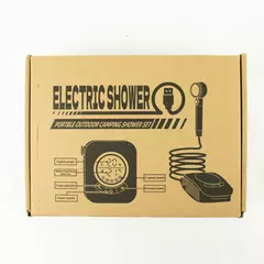 Bravagur Electric Portable Camping Shower Set w/ Pump, Hose & Head